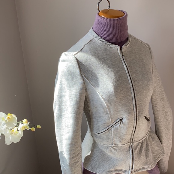 Zara trafaluc peplum zip sweater size small - Picture 7 of 10